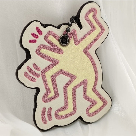 EUC: COACH x KEITH HARING "THE DANCING MAN" HANG TAG/(2) BAG CHARMS - Picture 4 of 10